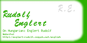 rudolf englert business card